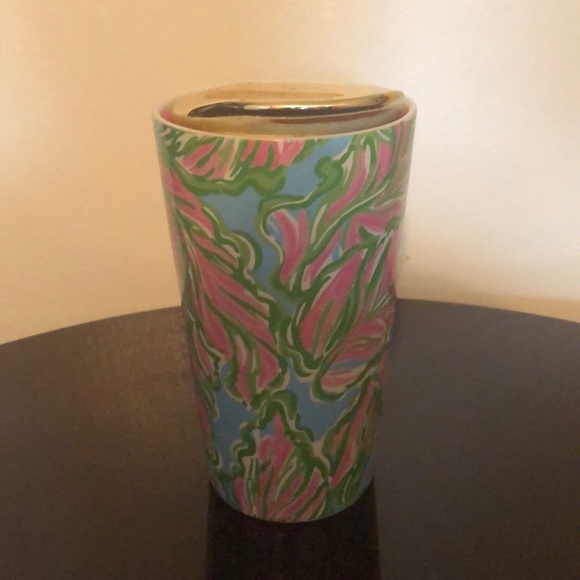 Lilly Pulitzer travel coffee mug